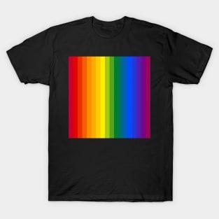 LGBTI flag colors gradient pattern T-Shirt